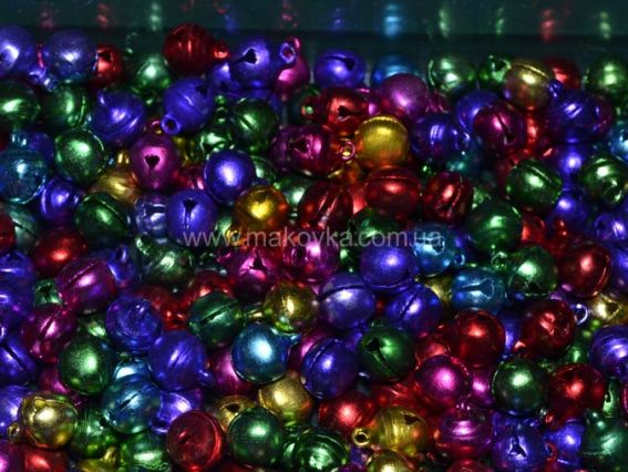 Бубенцы 10 мм, ассорти 100 грамм Бубенцы 10 мм, ассорти 100 грамм