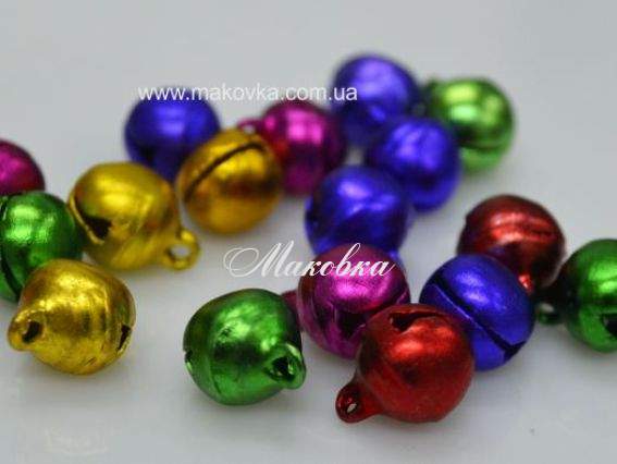 Бубонці 10 мм, кольорові асорті, 10 г/уп