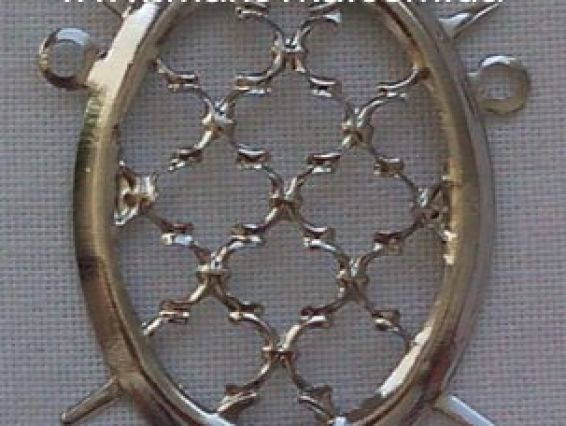 Основа под камею с колечками, 1 шт Основа под камею с колечками, 1 шт