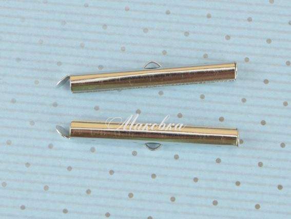 Зажим для бісерних браслетів, 35 мм, платина, 2 шт Зажим для бісерних браслетів, 35 мм, платина, 2 шт