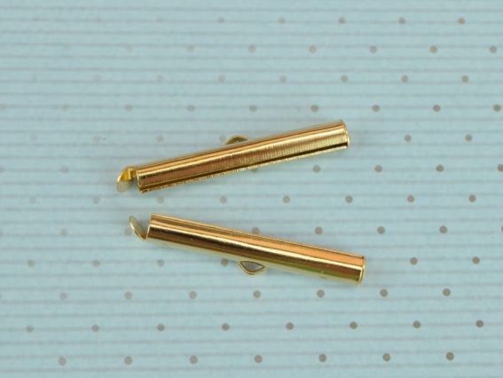 Зажим для бісерних браслетів, 30мм, золото, 2 шт Зажим для бісерних браслетів, 30мм, золото, 2 шт