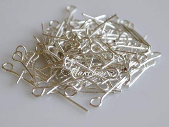 Штифты - булавки 15 мм, серебро, 7 грамм Штифты - булавки 15 мм, серебро, 7 грамм
