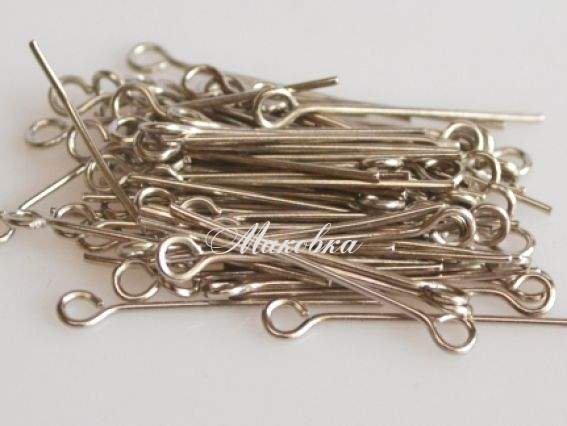 Штифты - булавки 24 мм, платина, 7 грамм Штифты - булавки 24 мм, платина, 7 грамм