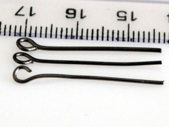 Штифты - булавки 28 мм, черные, 7 грамм Штифты - булавки 28 мм, черные, 7 грамм