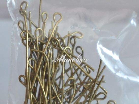 Штифты - булавки 28 мм, античная бронза, 7 грамм Штифты - булавки 28 мм, античная бронза, 7 грамм