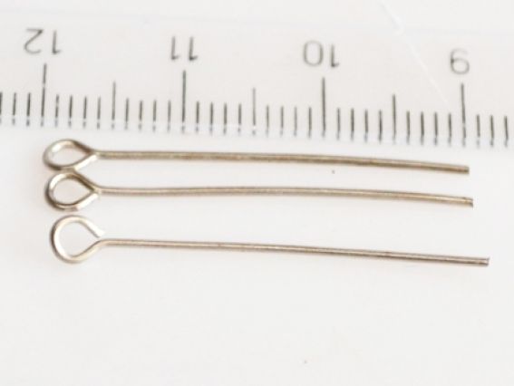 Штифты (пины) - булавки 30 мм, платина, 5 грамм