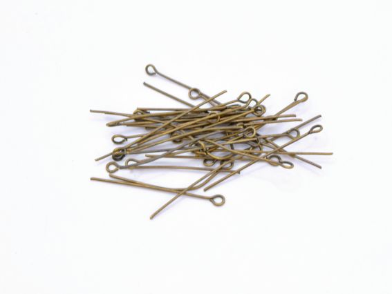 Штифти - шпильки 35 мм, Антична бронза, 5 грамів Штифти - шпильки 35 мм, Антична бронза, 5 грамів