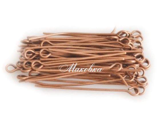 Штифты - булавки 32 мм, медные, 7 грамм Штифты - булавки 32 мм, медные, 7 грамм