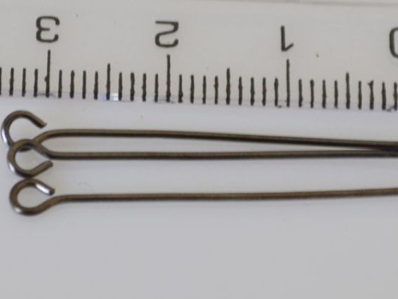 Штифти (піни) - шпильки 34 мм, чорні, 7 грам