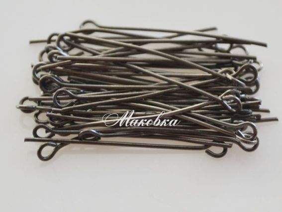 Штифти - шпильки 34 мм, чорні, 7 грам Штифти - шпильки 34 мм, чорні, 7 грам