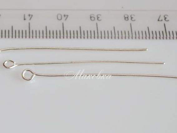 Штифты - булавки 46 мм, серебро, 7 грамм Штифты - булавки 46 мм, серебро, 7 грамм