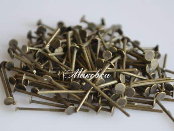 Штифты-гвоздики 15 мм, бронза, 7 грамм Штифты-гвоздики 15 мм, бронза, 7 грамм