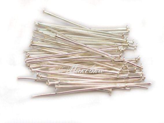 Піни штифти цвяшки 30 мм, срібло, 5 грам