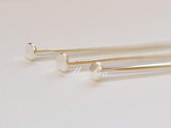 Штифты-гвоздики 30 мм, серебро, 5 грамм