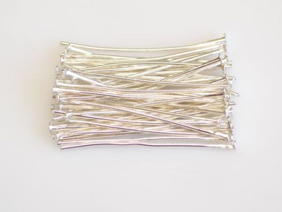 Пины, Штифты-гвоздики 35 мм, серебро, 5 грамм