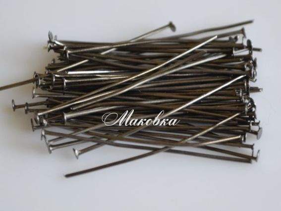 Штифты-гвоздики 25-37 мм, черные, 50 грамм Штифты-гвоздики 25-37 мм, черные, 50 грамм