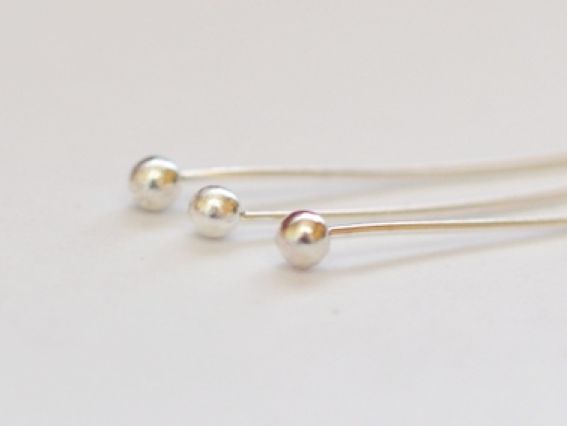 Штифты с шариком, 20 шт, серебро Штифты с шариком, 20 шт, серебро