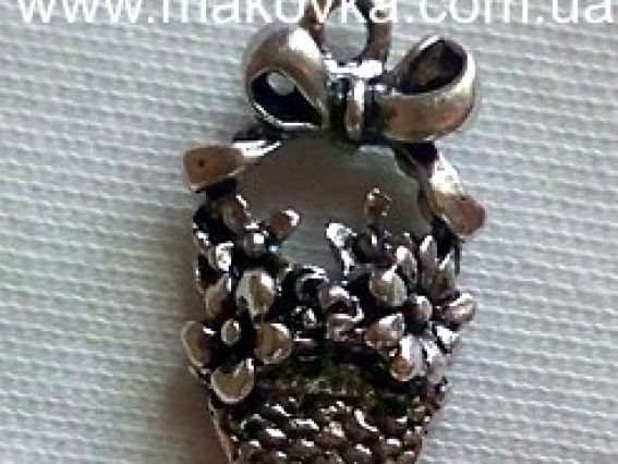 Подвеска Корзинка с цветами Подвеска Корзинка с цветами