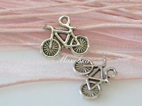 Подвеска Велосипед, 50 шт, античное серебро Подвеска Велосипед, 50 шт, античное серебро