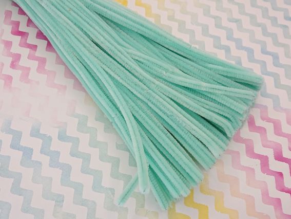 Проволока с ворсом мятная 30 см