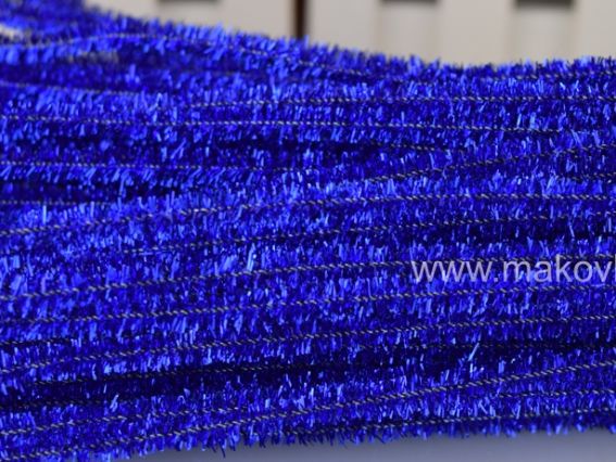 Дріт з ворсом ЛЮРЕКС Синій 30 см, 1 шт Дріт з ворсом ЛЮРЕКС Синій 30 см, 1 шт