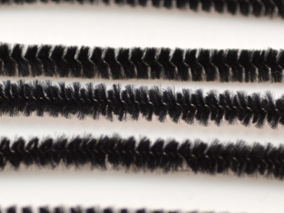 Проволока с ворсом Черная 30 см, 1 шт