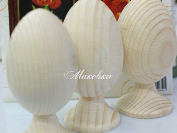 Заготовка для пасхального яйца на подставке, дерево, 11,5-12 см Заготовка для пасхального яйца на подставке, дерево, 11,5-12 см