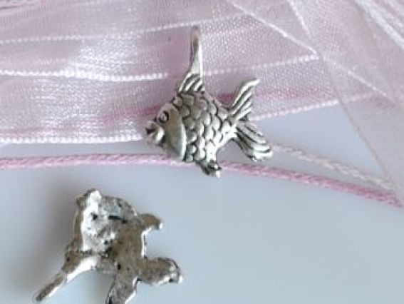 Подвеска Рыбка 05, античное серебро, 1 шт Подвеска Рыбка 05, античное серебро, 1 шт