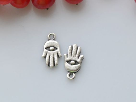 Подвеска Рука Фатимы (Хамса), античное серебро, 1 шт Подвеска Рука Фатимы (Хамса), античное серебро, 1 шт