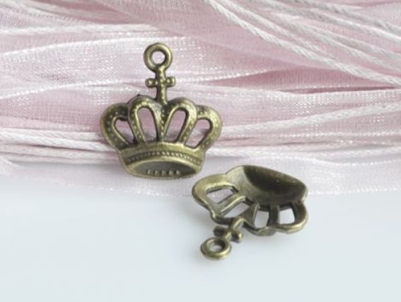 Подвеска Корона №3, античная бронза, 1 шт Подвеска Корона №3, античная бронза, 1 шт