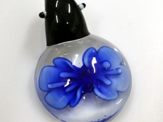 Подвеска Lampwork Жучок синяя Подвеска Lampwork Жучок синяя