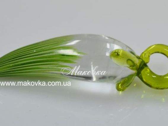 Подвеска Lampwork Бутон зеленая Подвеска Lampwork Бутон зеленая