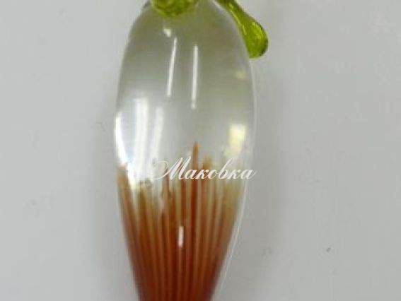 Подвеска Lampwork Бутон красная Подвеска Lampwork Бутон красная