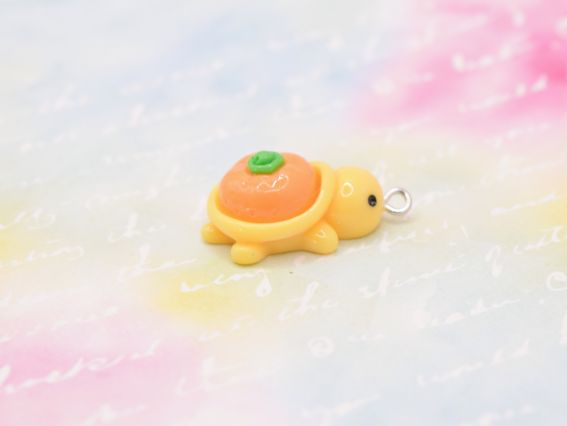 Підвіска Черепашка Жовтий апельсин 28мм 