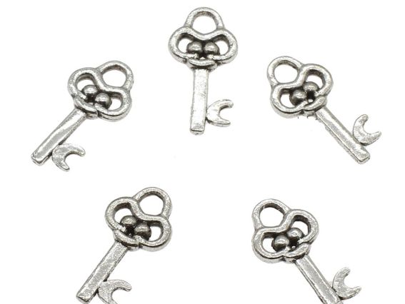 Подвеска Ключ №12, античное серебро 50 шт Подвеска Ключ №12, античное серебро 50 шт