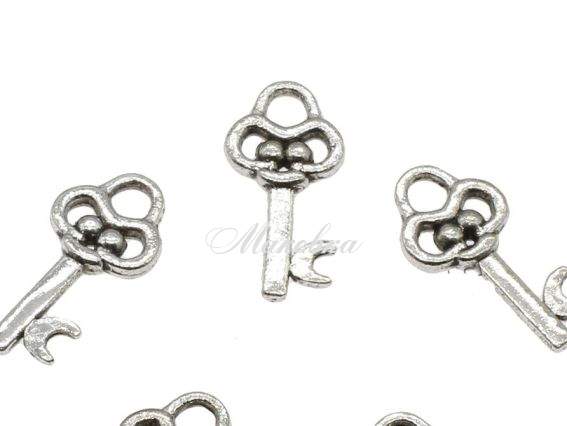 Подвеска Ключ №12, античное серебро 1 шт