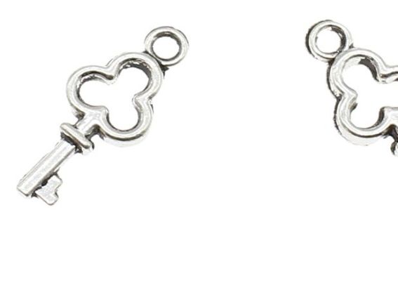 Подвеска Ключ №13 МИНИ, античное серебро 1 шт