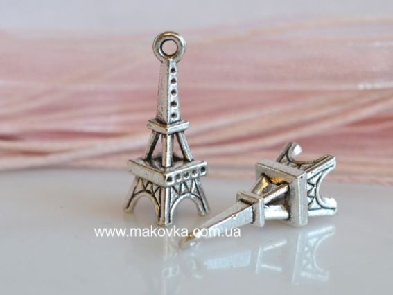 Подвеска Эйфелева башня №05, 25 мм, античное серебро, 1 шт Подвеска Эйфелева башня №05, 25 мм, античное серебро, 1 шт