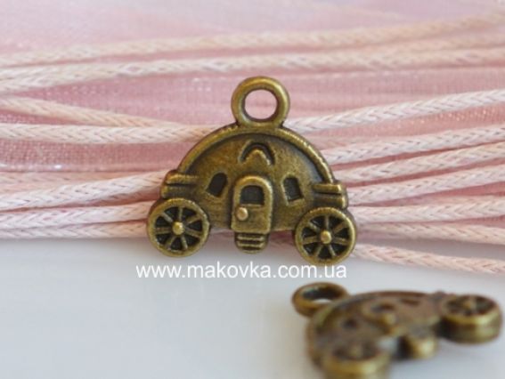 Подвеска Карета №02, античная бронза, 50 шт Подвеска Карета №02, античная бронза, 50 шт