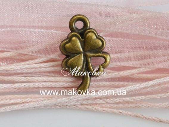 Подвеска Клевер №3, античная бронза, 50 шт Подвеска Клевер №3, античная бронза, 50 шт