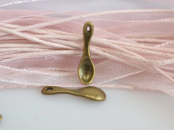 Подвеска Ложечка маленькая 5х19 мм, античная бронза, 1 шт, Подвеска Ложечка маленькая 5х19 мм, античная бронза, 1 шт,