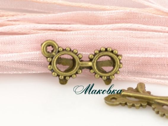 Подвеска Очки №01, античная бронза, 1 шт