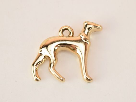 Подвеска Собака Гончая , плакировка золотая, 20х19мм, металл 1 шт Подвеска Собака Гончая , плакировка золотая, 20х19мм, металл 1 шт