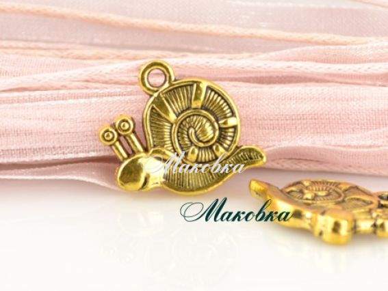 Підвіска Равлик №3, античне золото