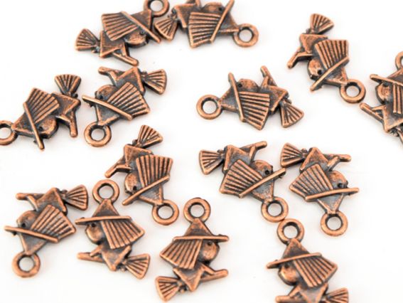 Подвеска Ведьма на метле мини 10х15мм, античная медь, 50 шт Подвеска Ведьма на метле мини 10х15мм, античная медь, 50 шт