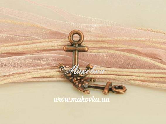 Подвеска Якорь 20х13, античная медь 1 шт