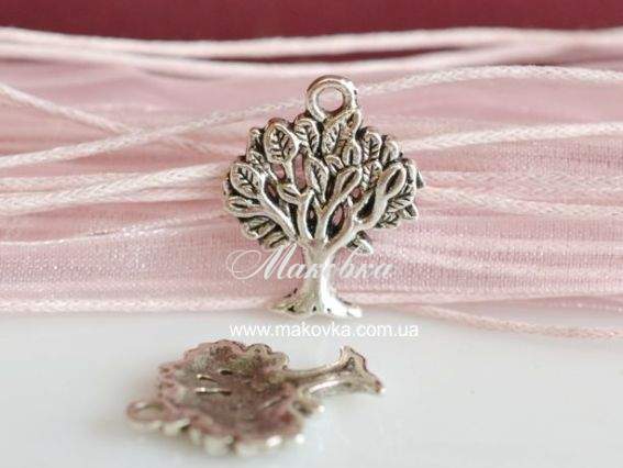 Подвеска Дерево, античное серебро, 1 шт