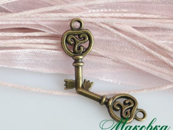 Подвеска Ключ №3, античная бронза, 1 шт Подвеска Ключ №3, античная бронза, 1 шт