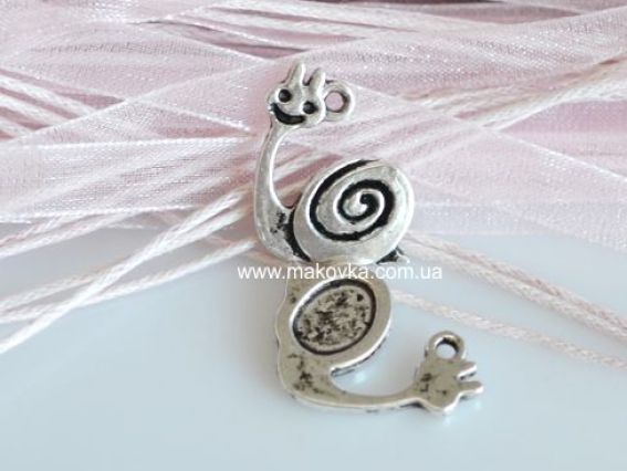 Подвеска Улитка №4, античное серебро, 50 шт Подвеска Улитка №4, античное серебро, 50 шт