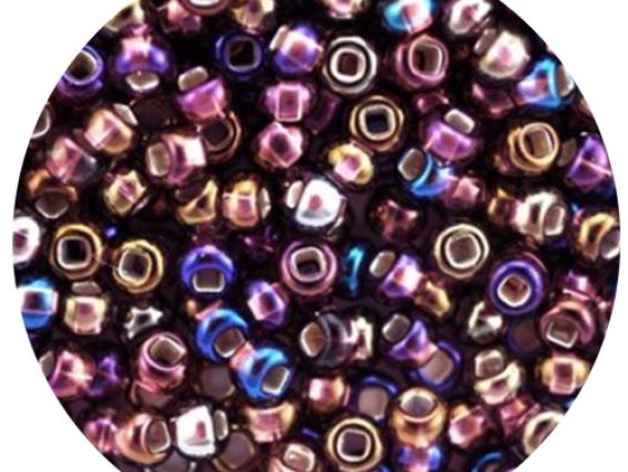 Чешский бісер Preciosa №10/0, круглый, цвет 27069, ирисовый фиолетово-аметичтовый 50г Чешский бісер Preciosa №10/0, круглый, цвет 27069, ирисовый фиолетово-аметичтовый 50г
